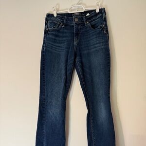 Silver Boot Cut Jeans